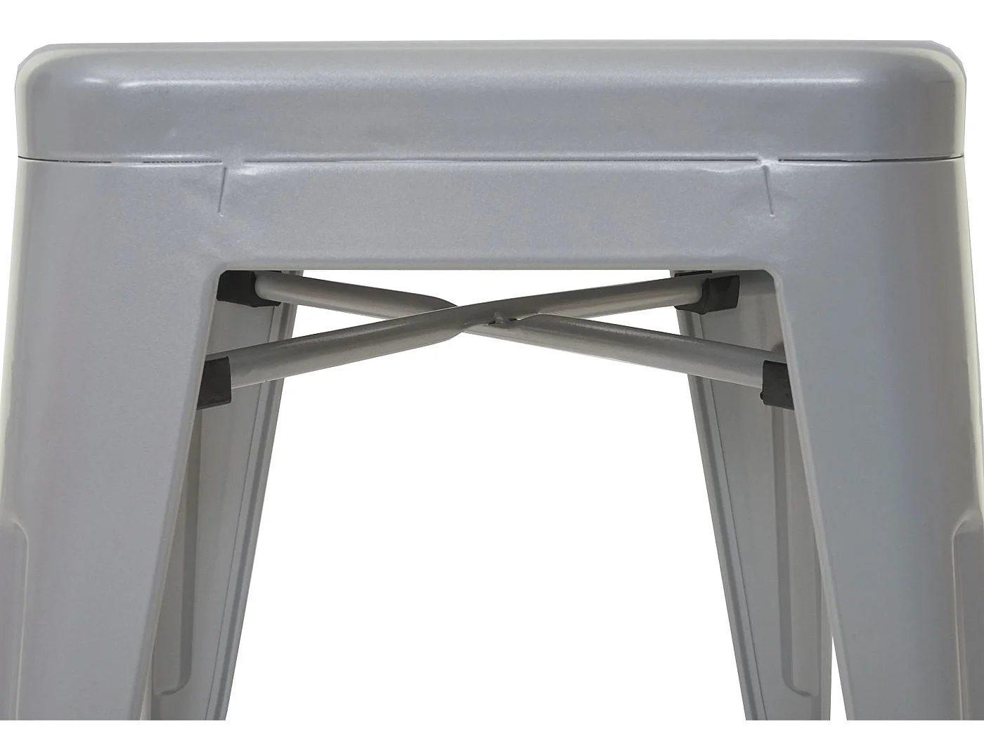 MCW-A73 banco de metal (conjunto de 6),  cinzento