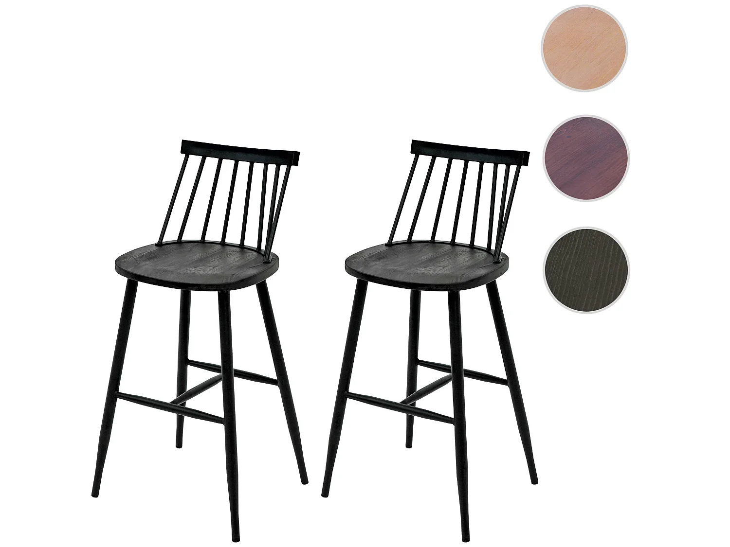 MCW-G69 barkruk (set van 2),  antraciet