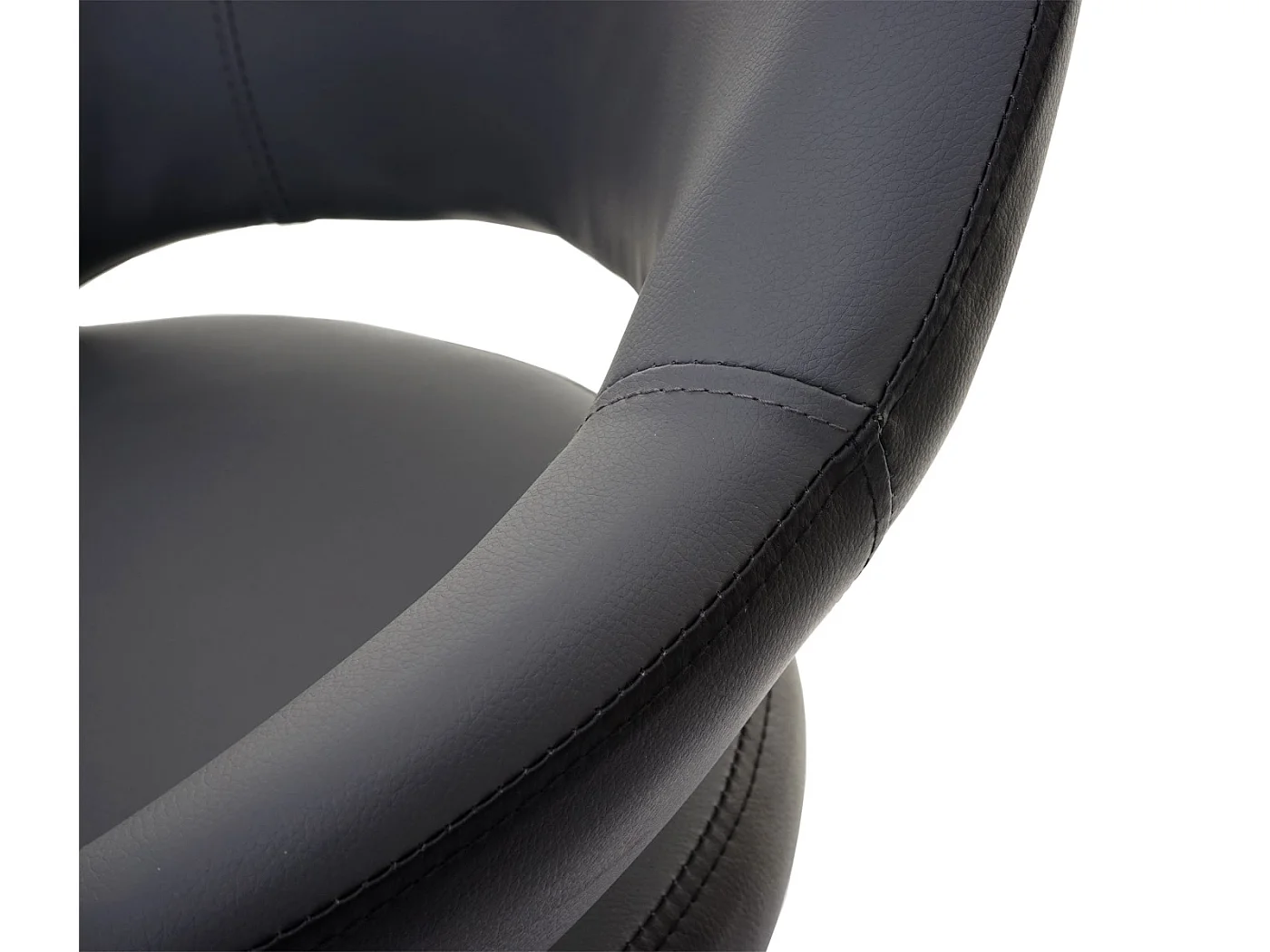 Taburete de bar MCW-F16,  gris-negro