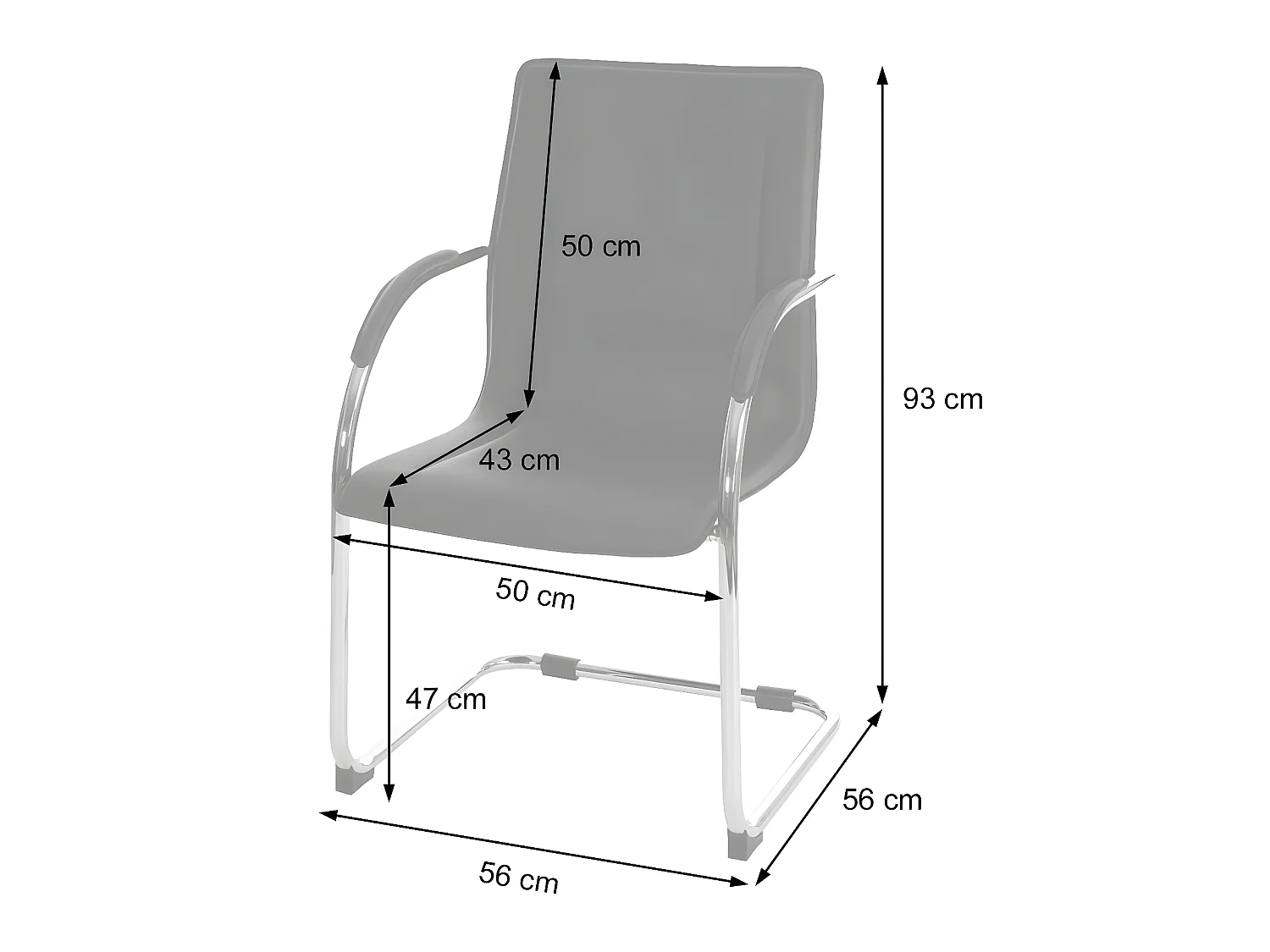 Chaise de salle à manger Perm (lot de 2),  brun