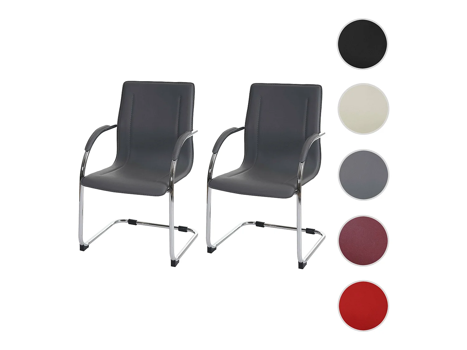 Chaise de salle à manger Perm (lot de 2),  brun