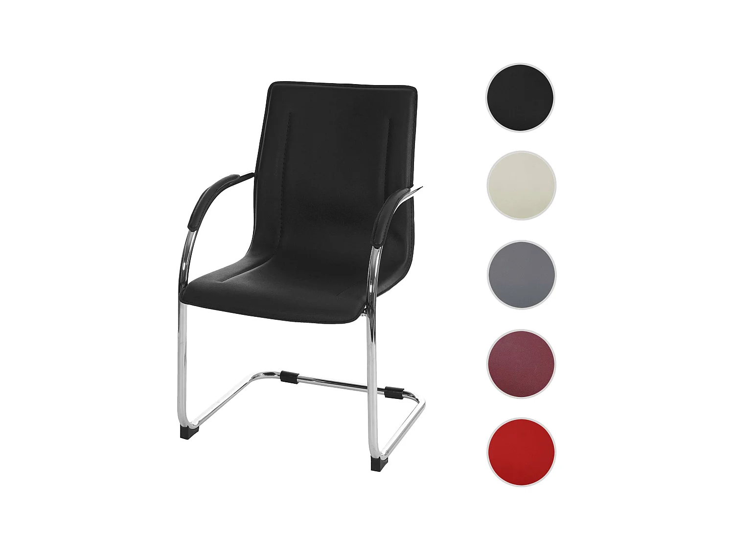 Chaise de salle à manger Perm,  noir