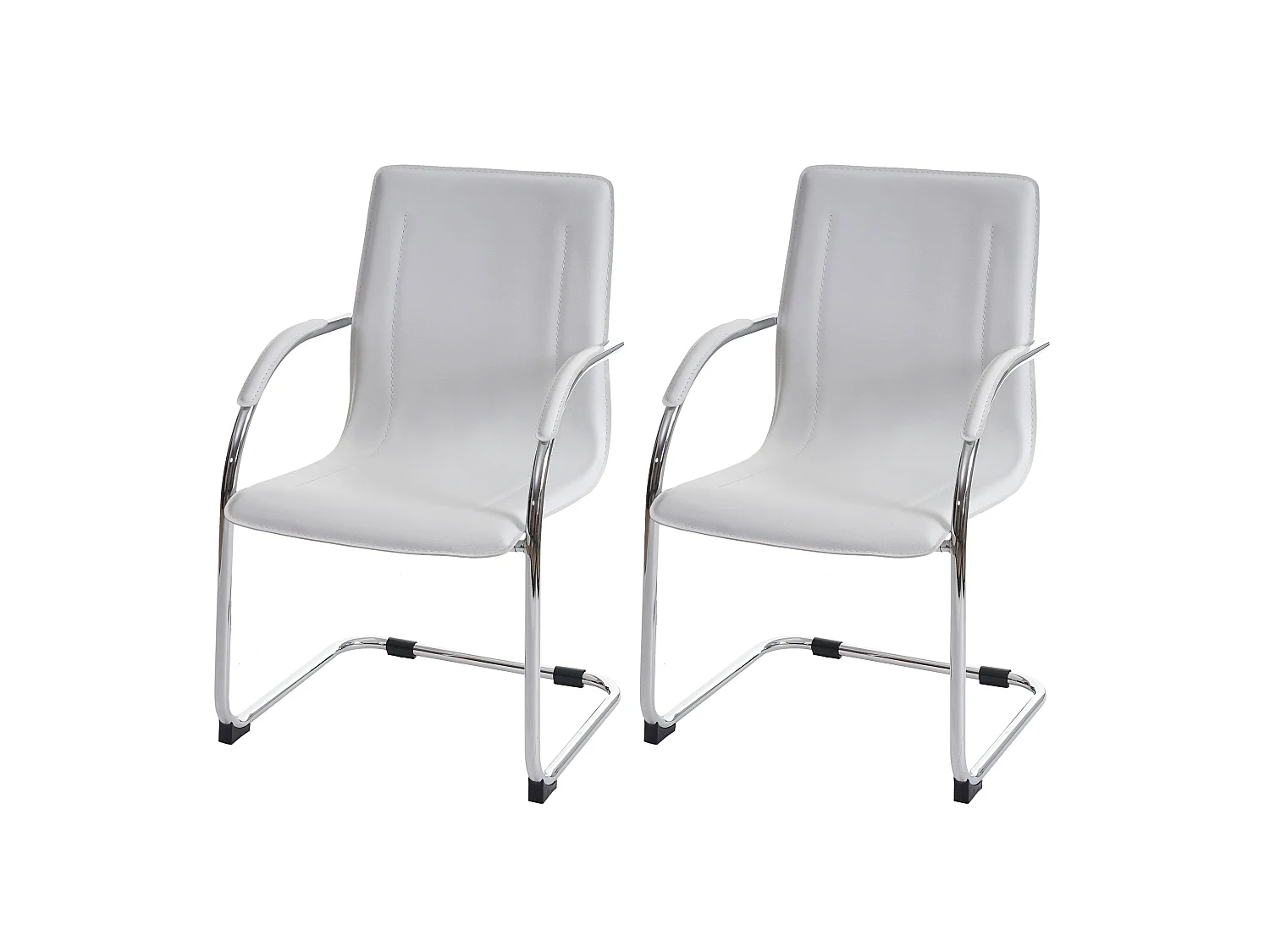 Eetkamerstoel Perm (set van 2),  wit