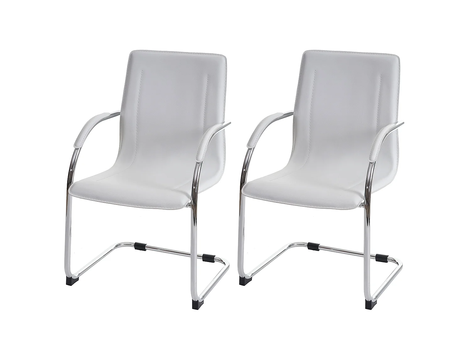 Chaise de salle à manger Perm (lot de 2),  blanc