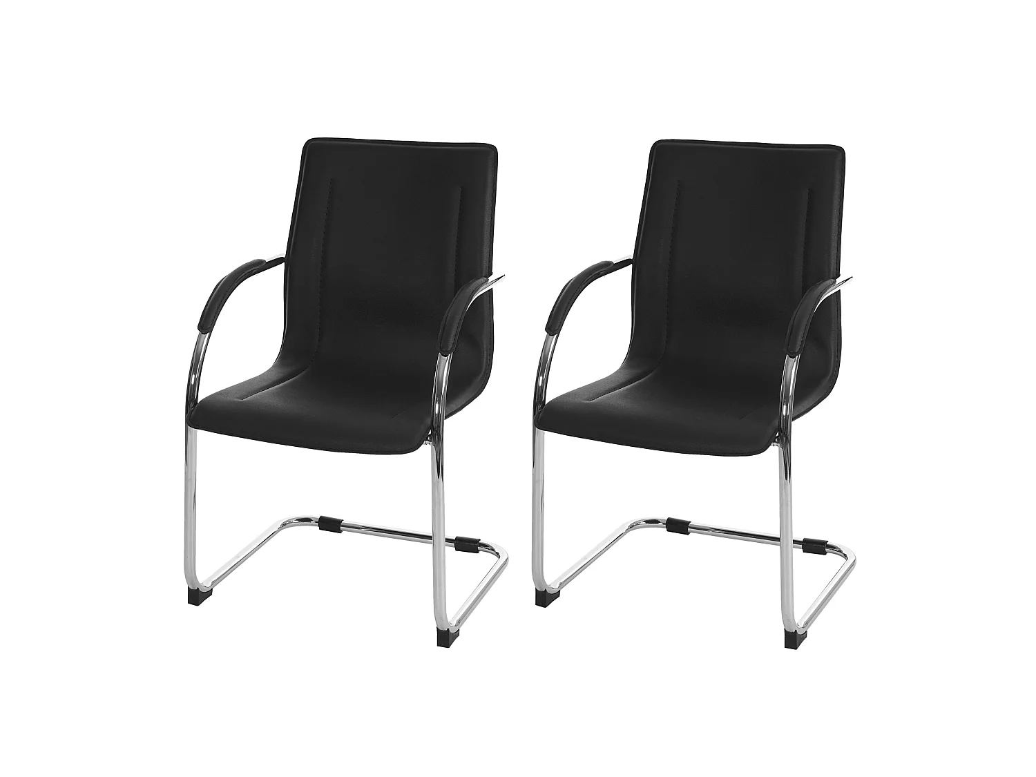 Chaise de salle à manger Perm (lot de 2),  noir