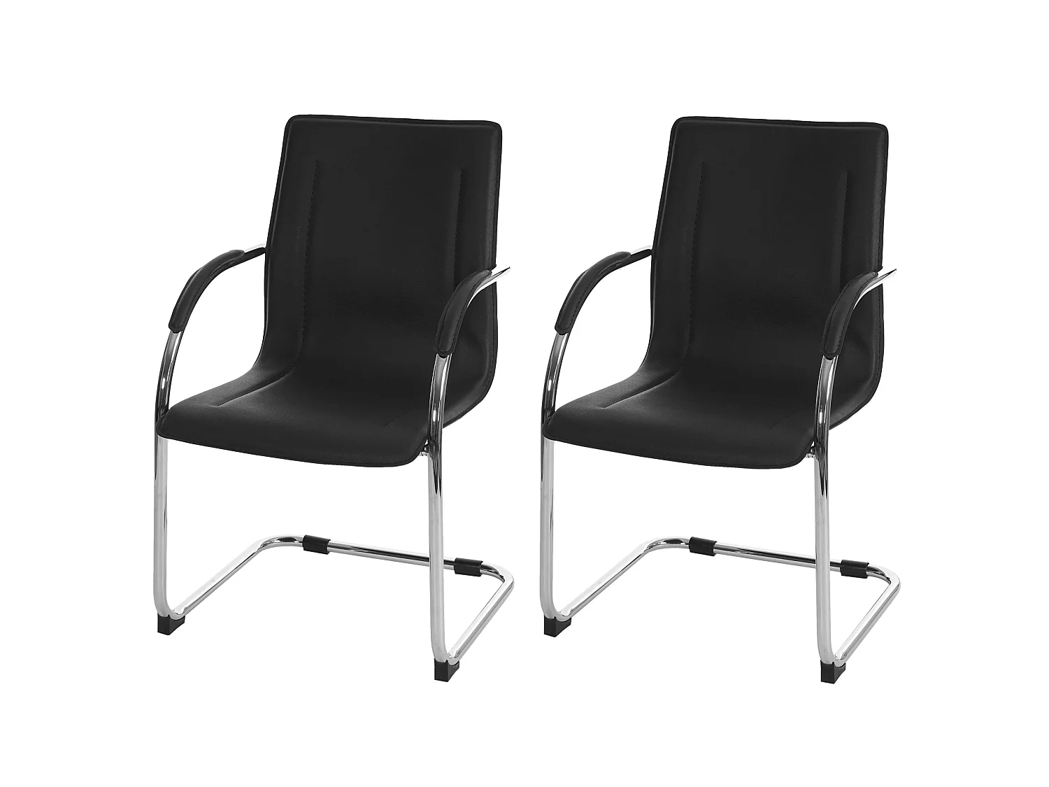 Chaise de salle à manger Perm (lot de 2),  noir