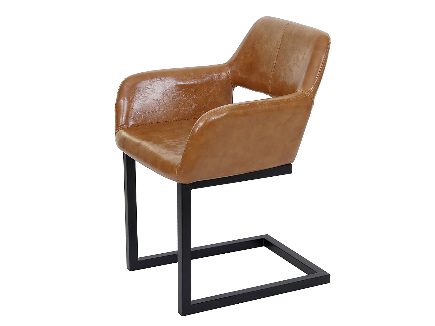 Chaise de salle à manger MCW-A50 II (lot de 6),  simili daim, brun