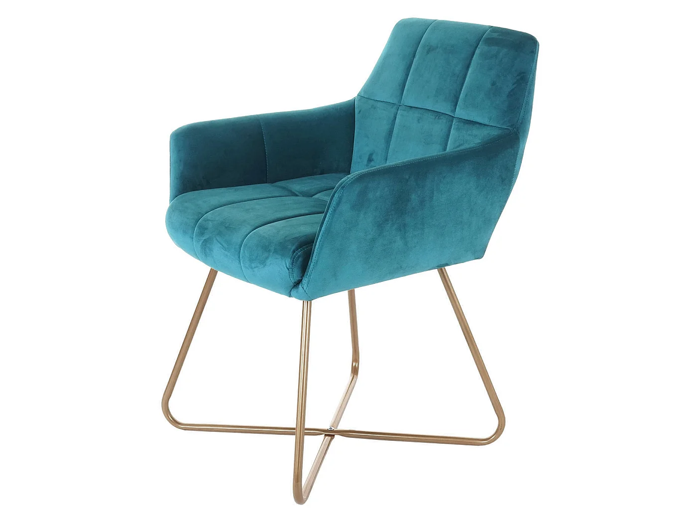 Chaise de salle à manger MCW-F37 (lot de 6),  bleu pétrole