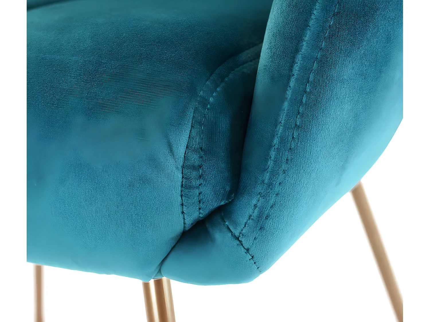 Chaise de salle à manger MCW-F37 (lot de 6),  bleu pétrole