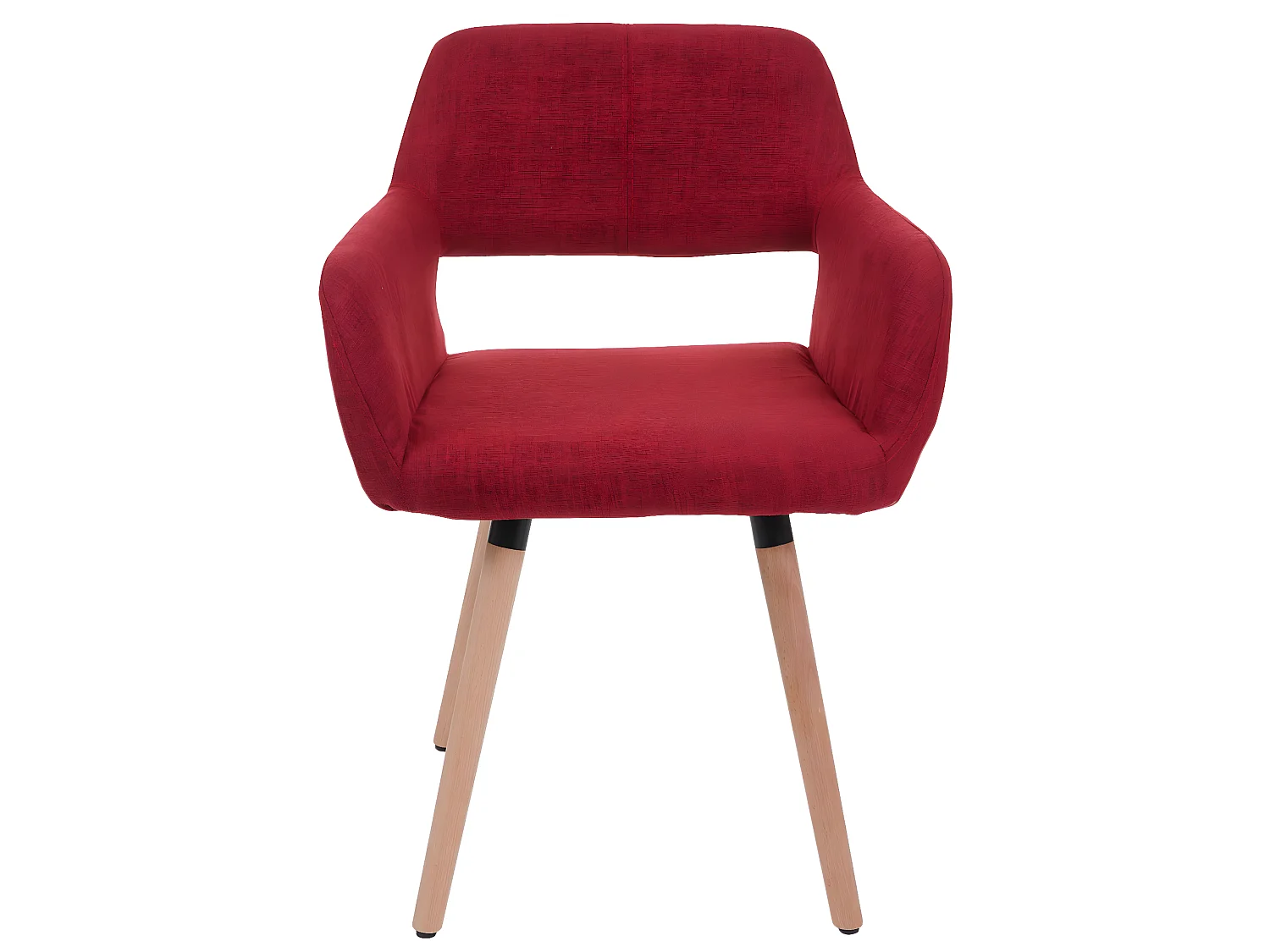 Chaise de salle à manger MCW-A50 II,  tissu, rouge pourpre
