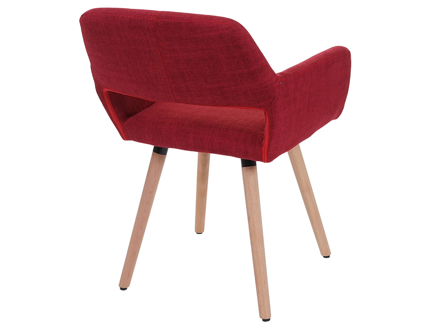 Chaise de salle à manger MCW-A50 II,  tissu, rouge pourpre