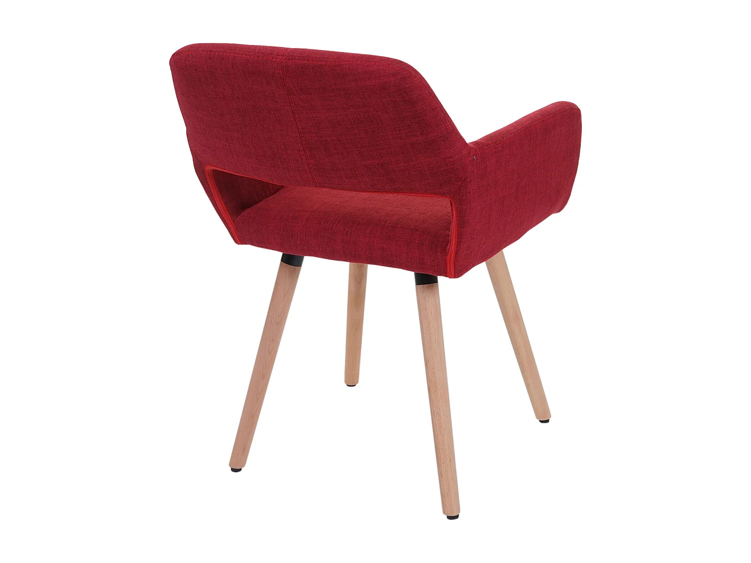 Chaise de salle à manger MCW-A50 II,  tissu, rouge pourpre