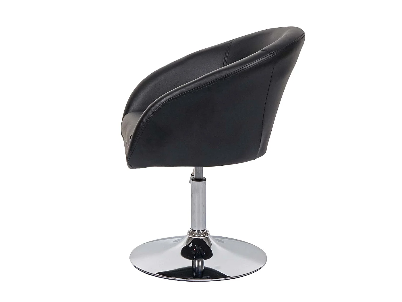 Eetkamerstoel MCW-F19,  kunstleer zwart