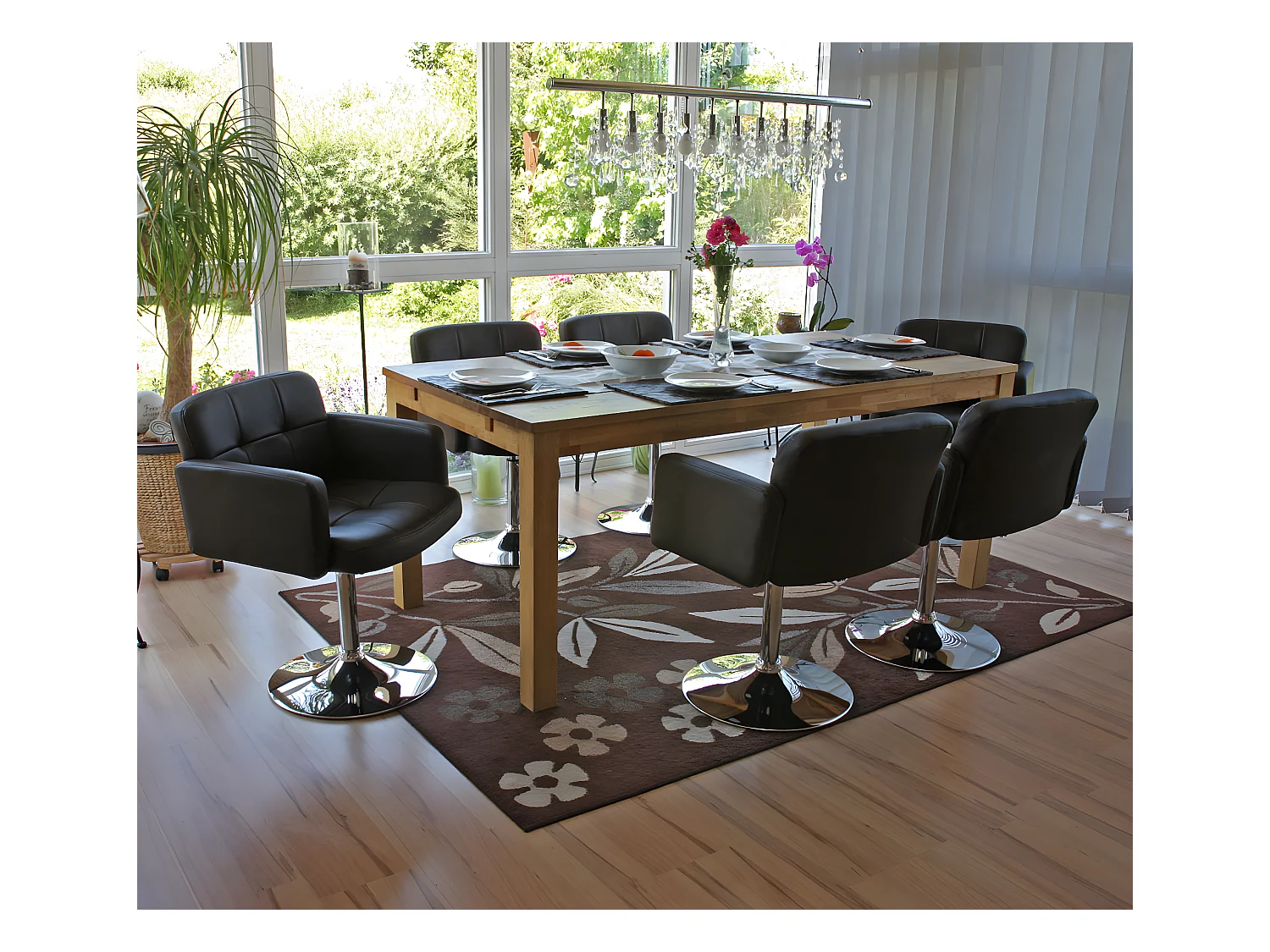 Chaise de salle à manger Houston (lot de 6),  marron