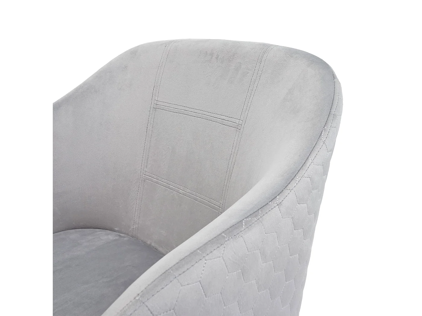 Chaise de salle à manger MCW-D71 (lot de 6),  velours gris clair