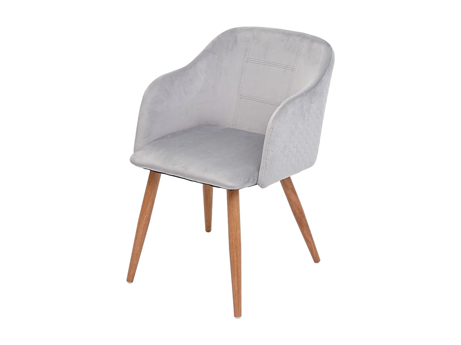 Chaise de salle à manger MCW-D71 (lot de 6),  velours gris clair