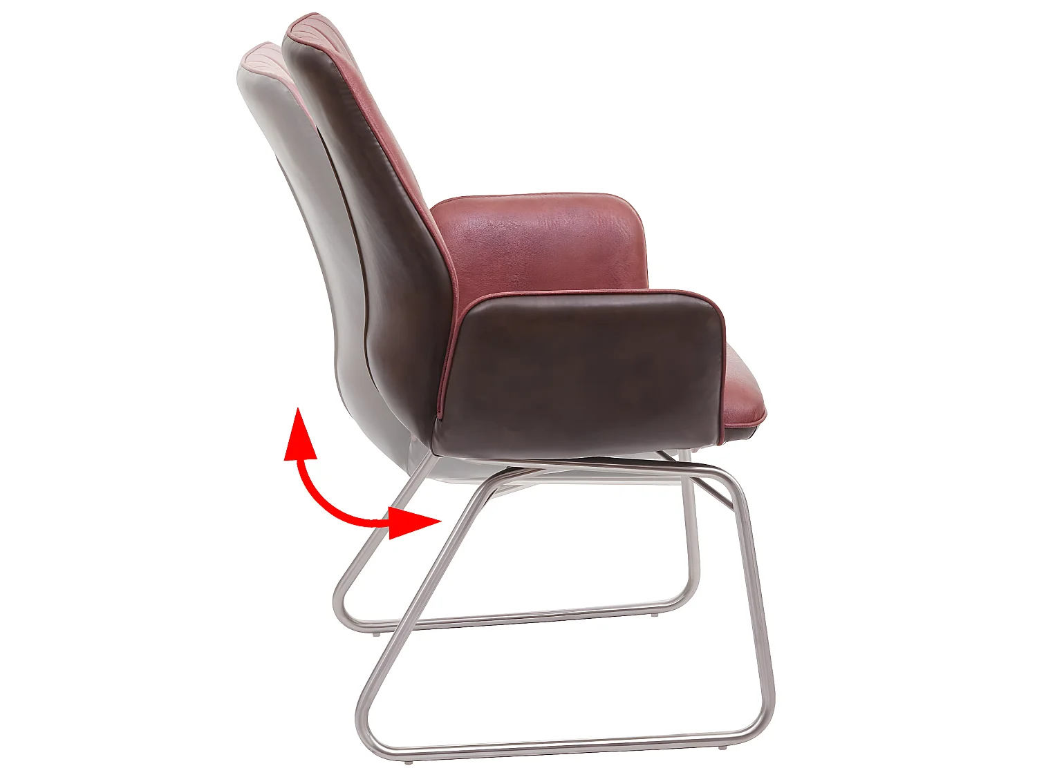 Eetkamerstoel MCW-G73,  bruin suède look