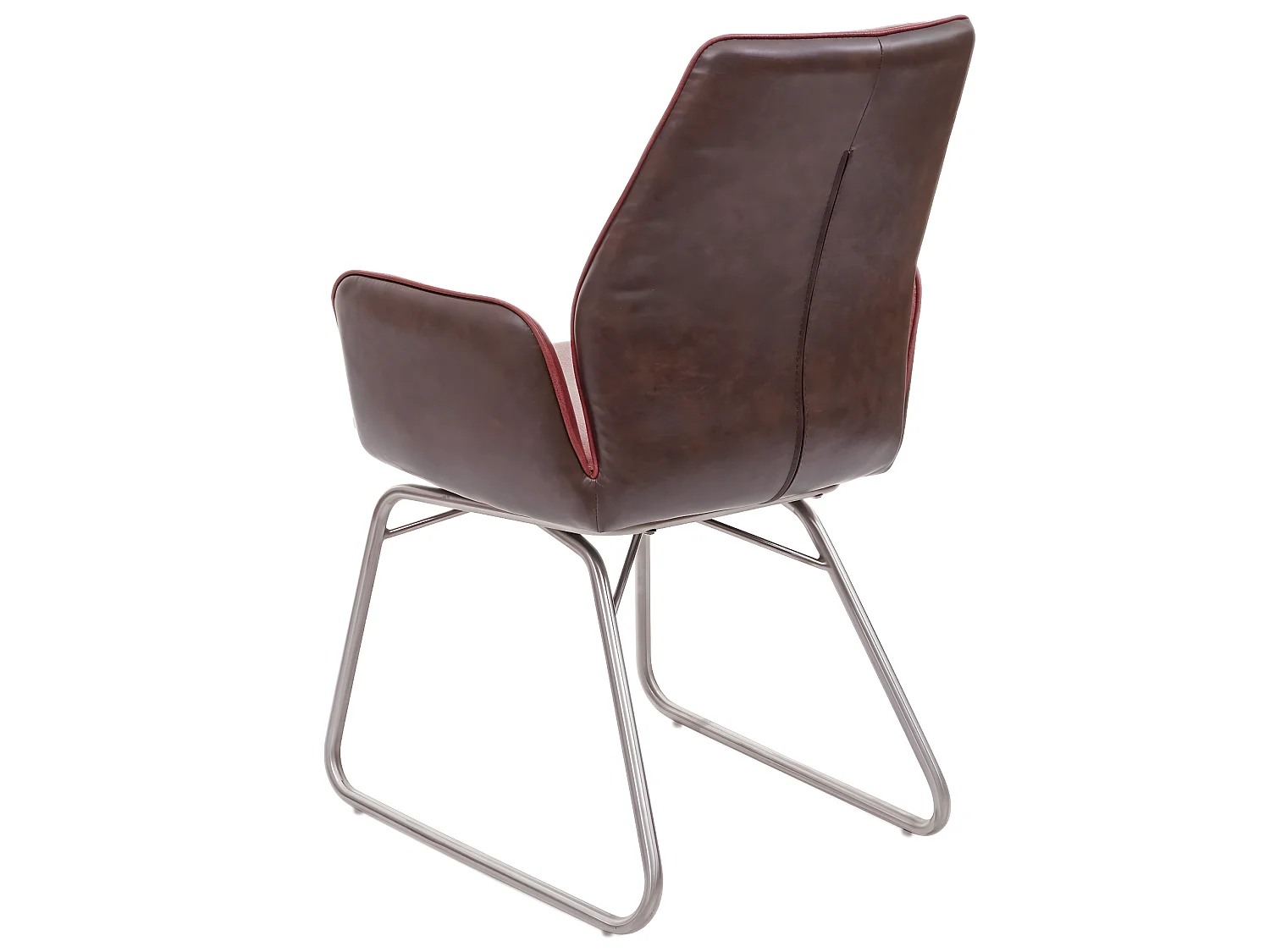 Cadeira de jantar MCW-G73,  aspeto de camurça castanha