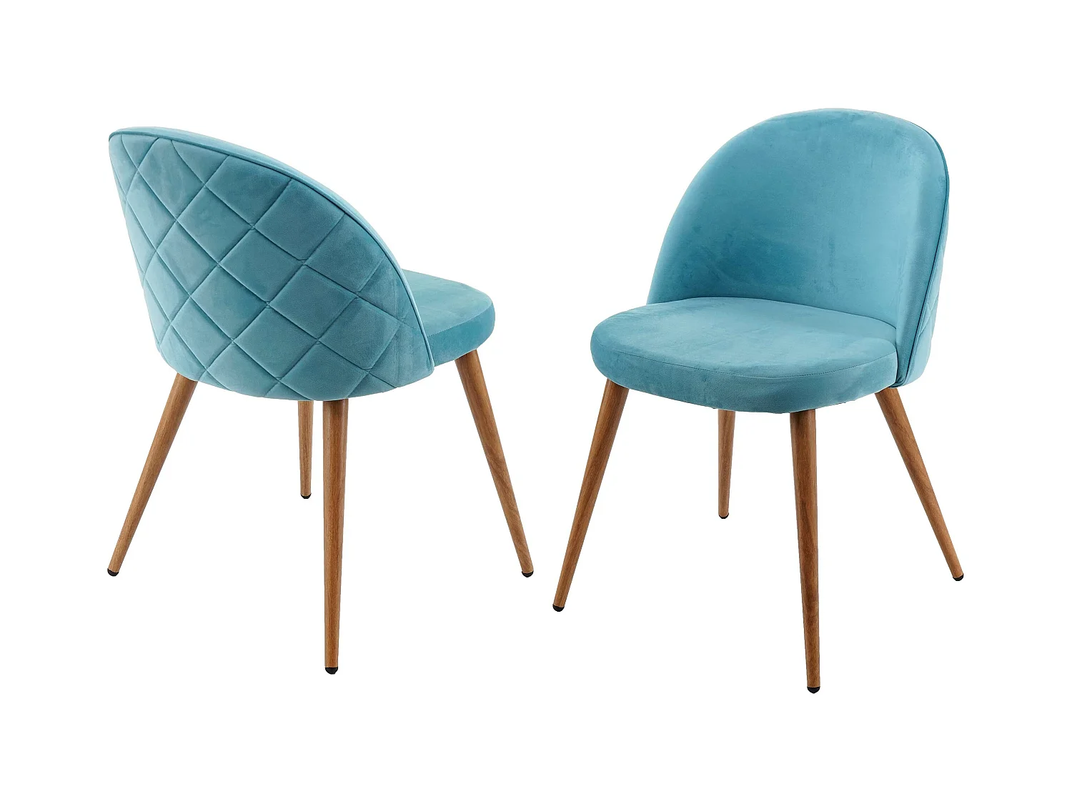 Chaise de salle à manger MCW-D53 (lot de 2),  bleu turquoise