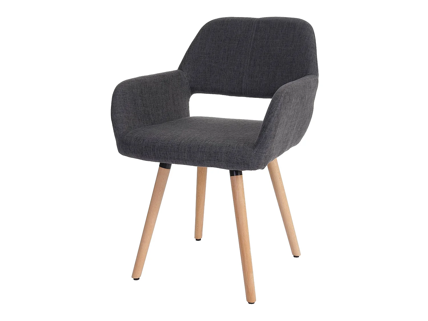 Chaise de salle à manger MCW-A50 II,  tissu, gris