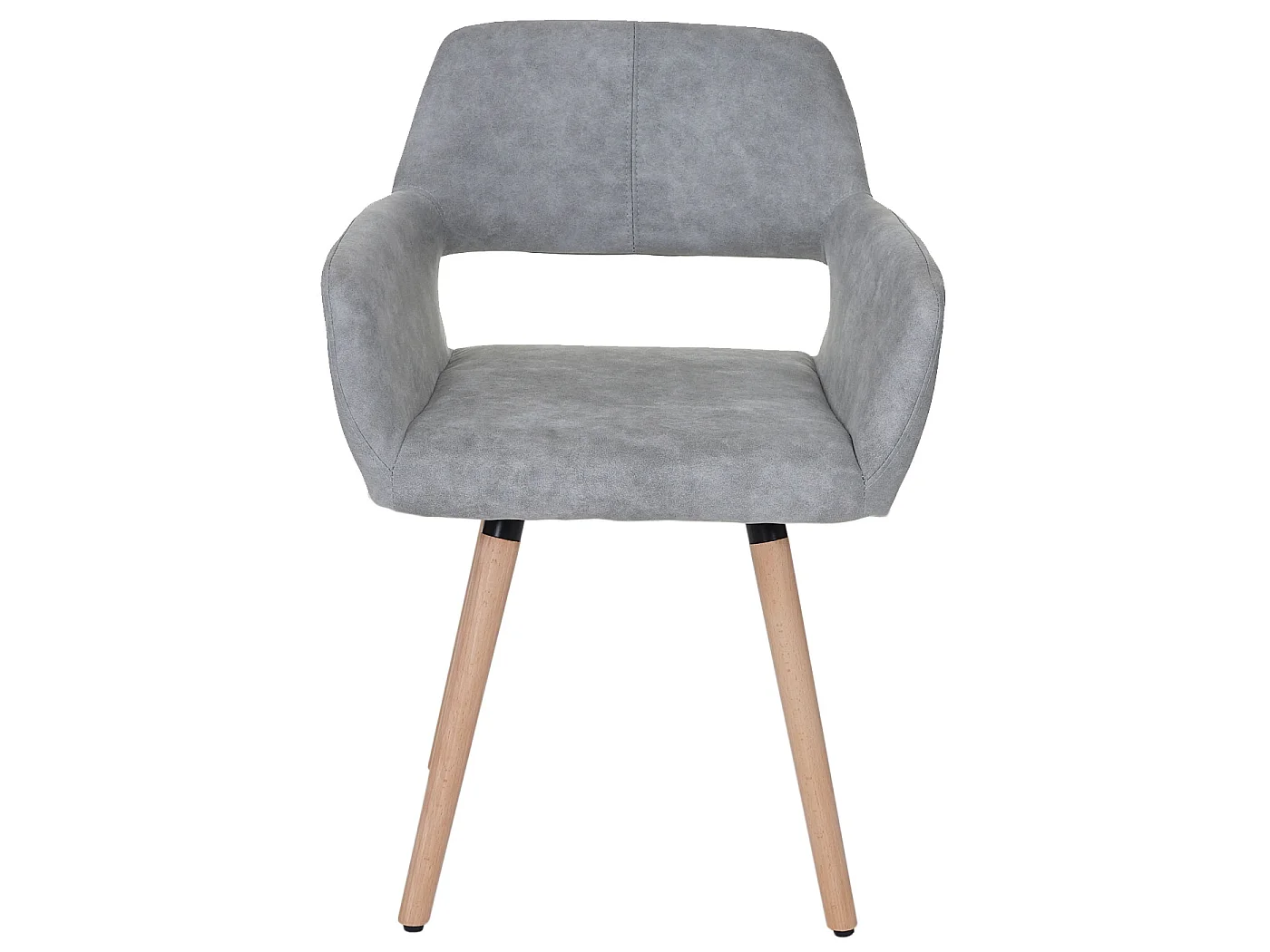 Chaise de salle à manger MCW-A50 II,  tissu, gris béton