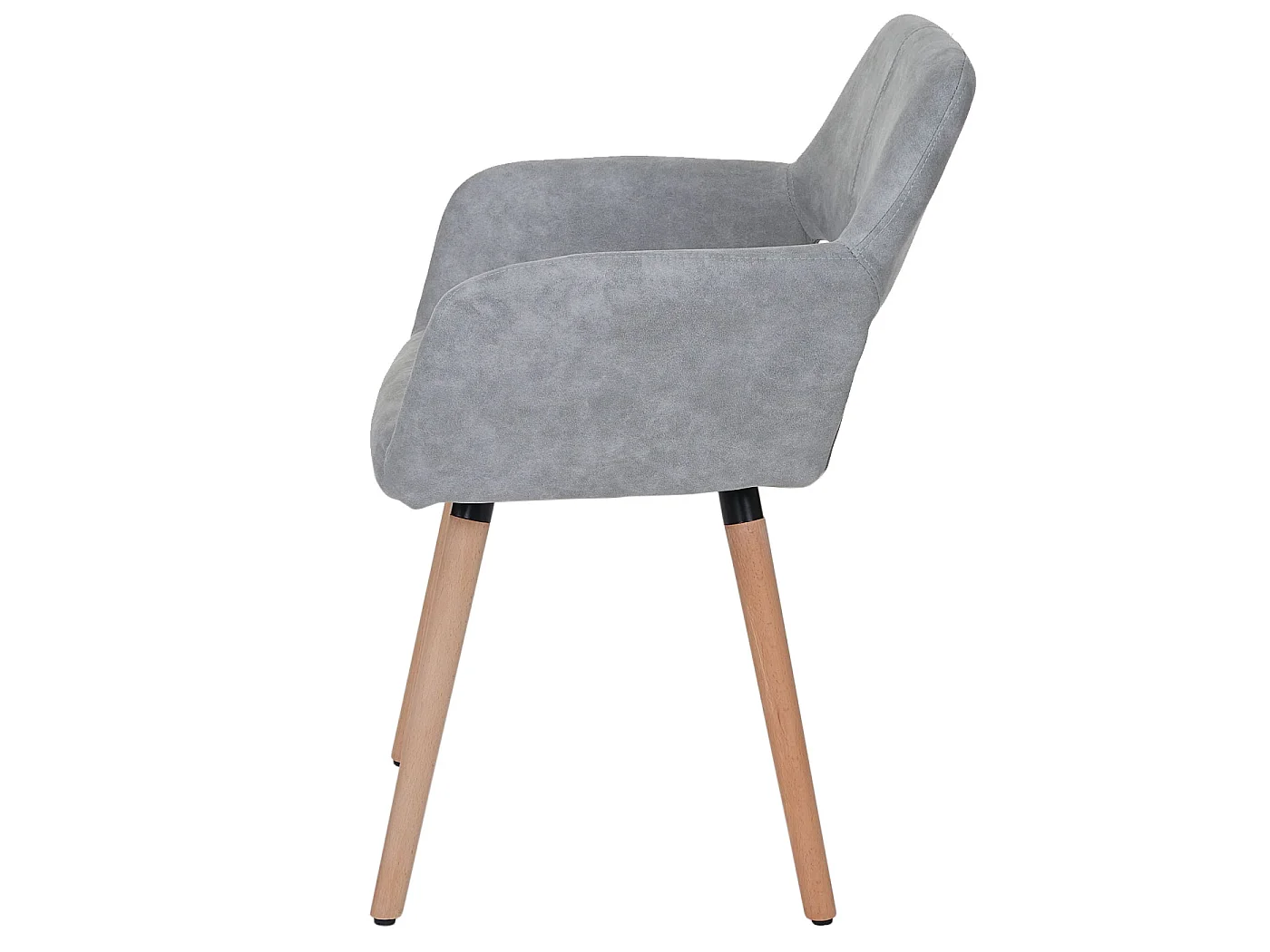 Chaise de salle à manger MCW-A50 II,  tissu, gris béton