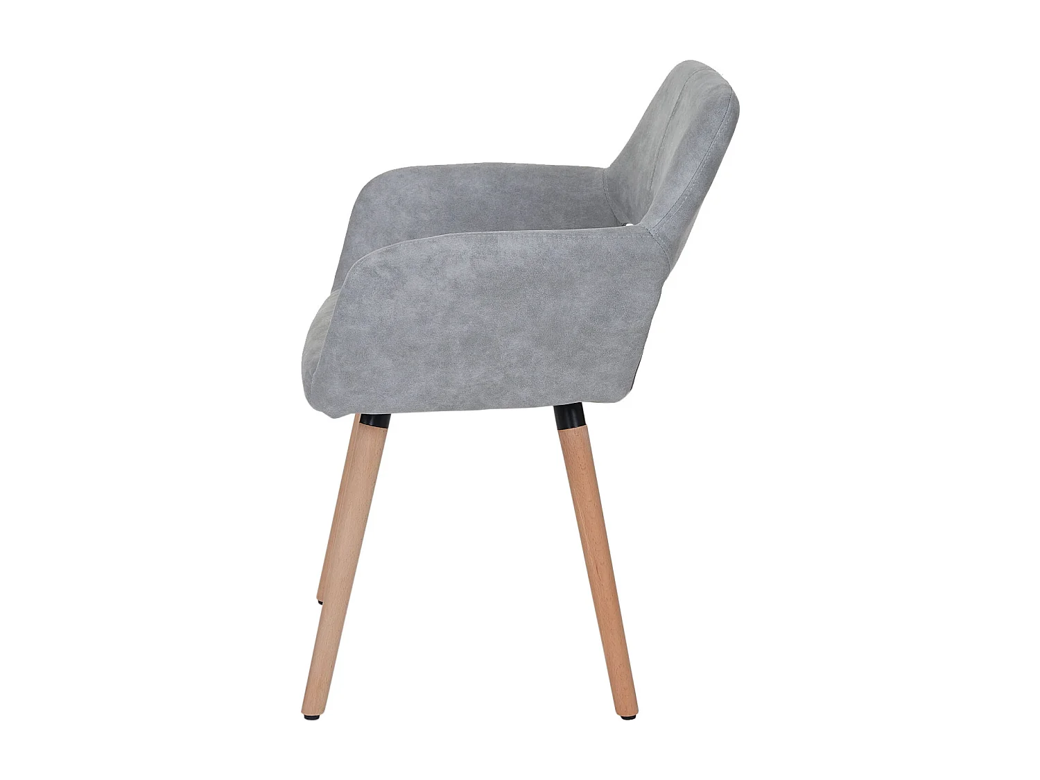 Chaise de salle à manger MCW-A50 II,  tissu, gris béton