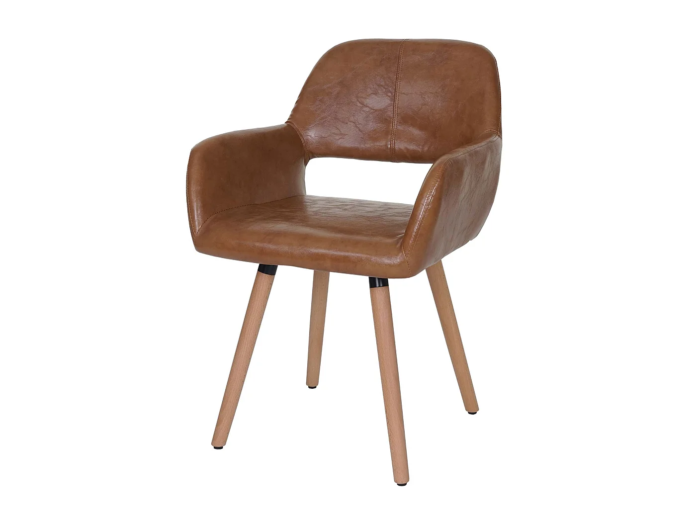 Chaise de salle à manger MCW-A50 II,  similicuir, aspect daim