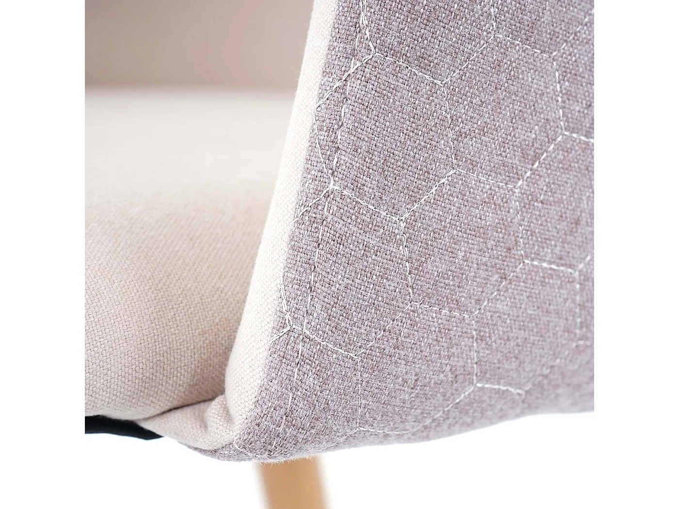 Eetkamerstoel MCW-D71 (set van 2),  crème-beige