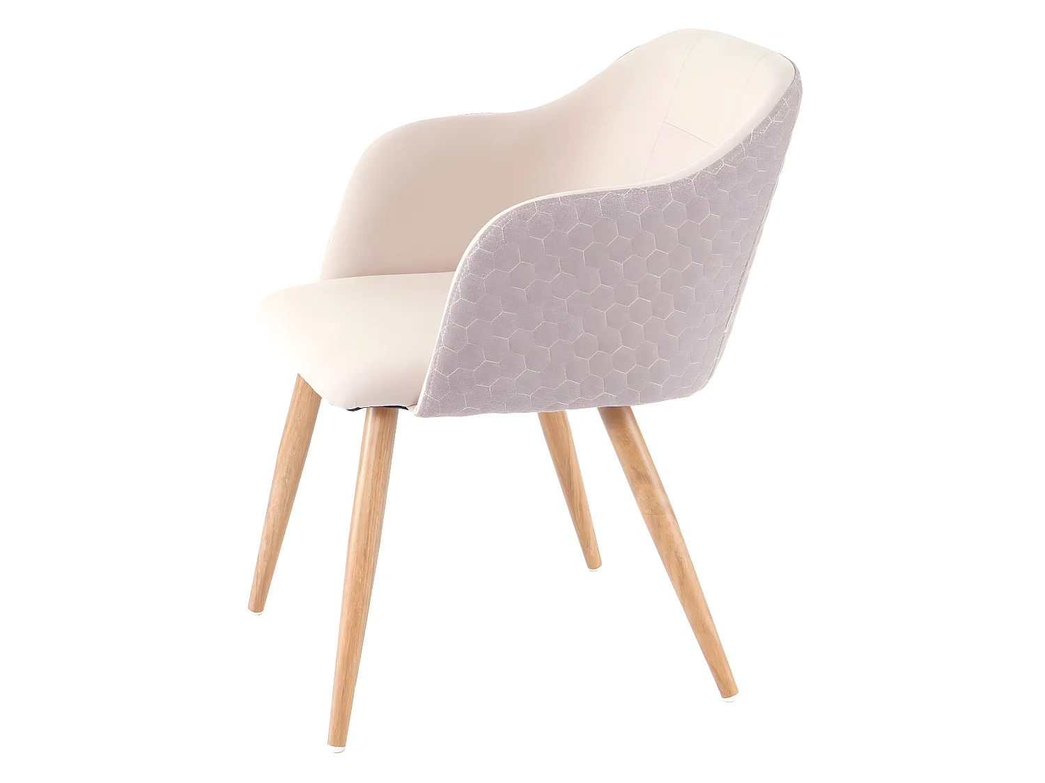 Esszimmerstuhl MCW-D71 (2er-Set), Creme-beige