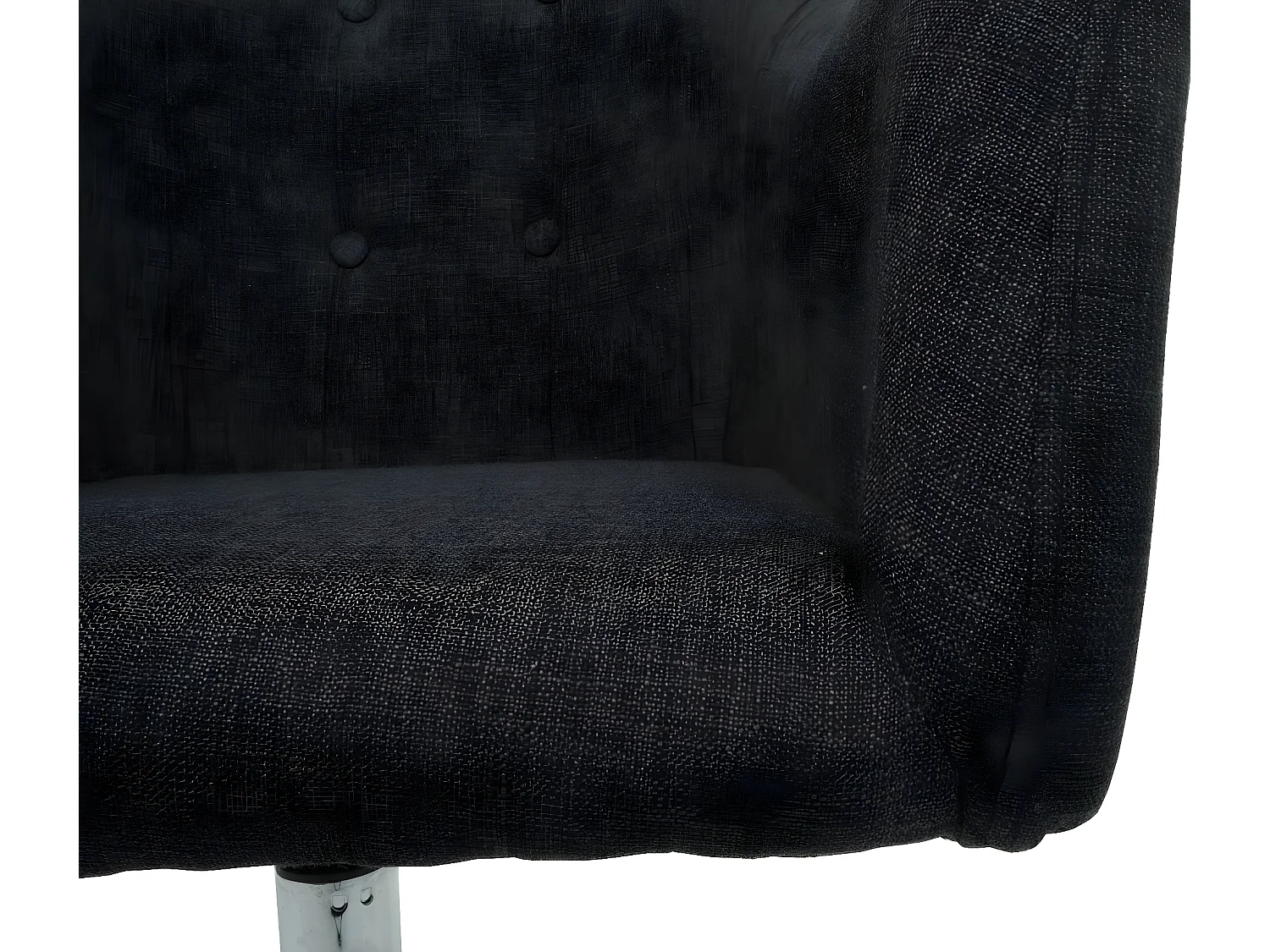 Esszimmerstuhl MCW-L92, Stoff/Textil dunkelgrau