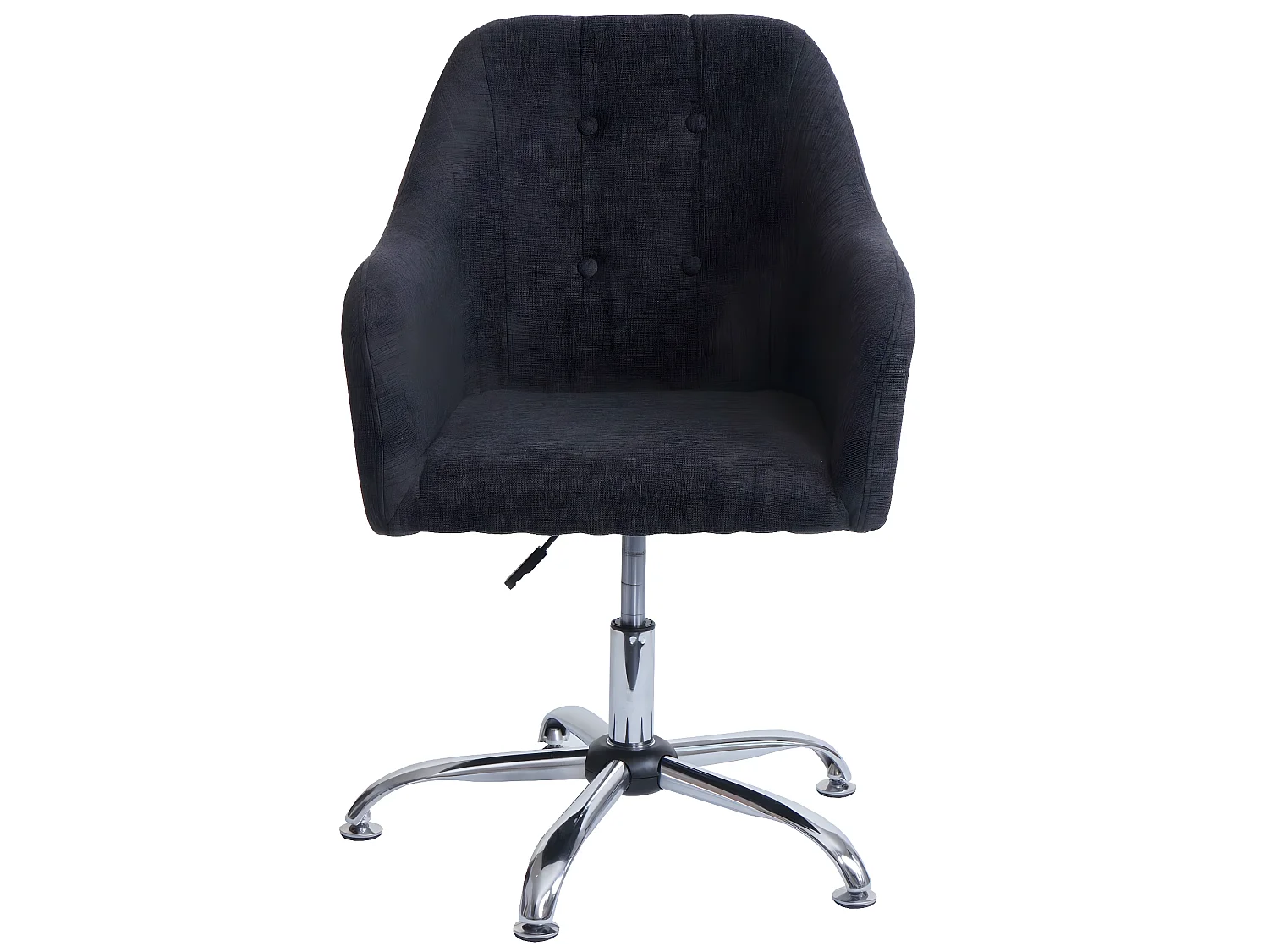 Esszimmerstuhl MCW-L92, Stoff/Textil dunkelgrau