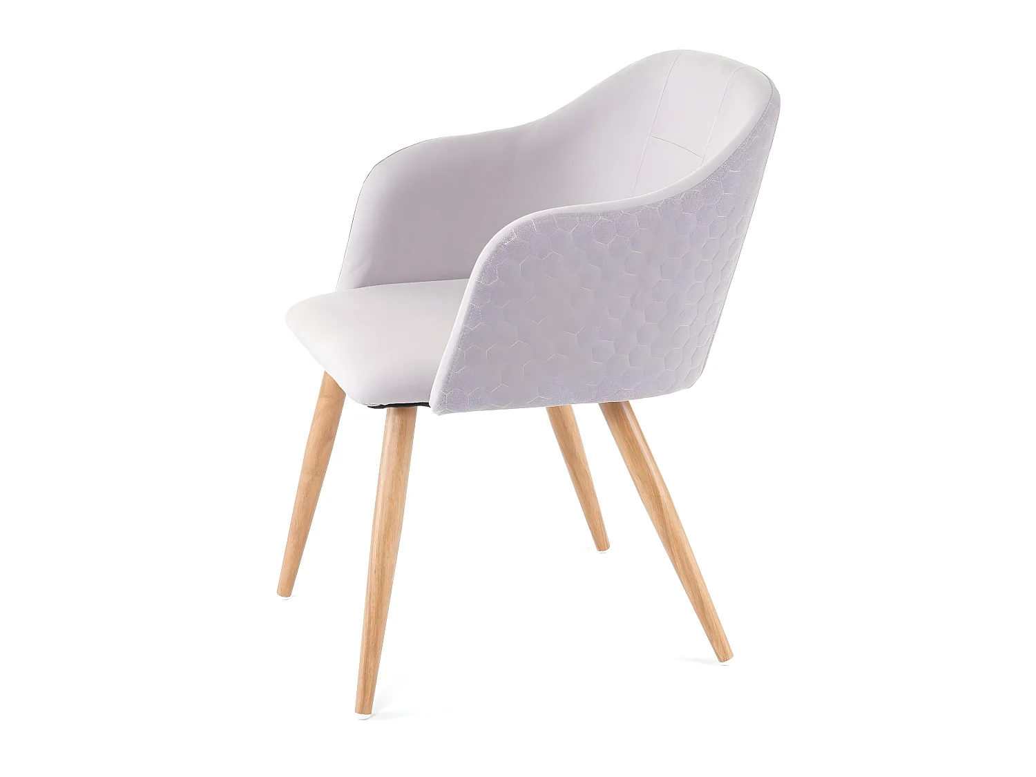 Cadeira de jantar MCW-D71 (conjunto de 6),  cinzento claro