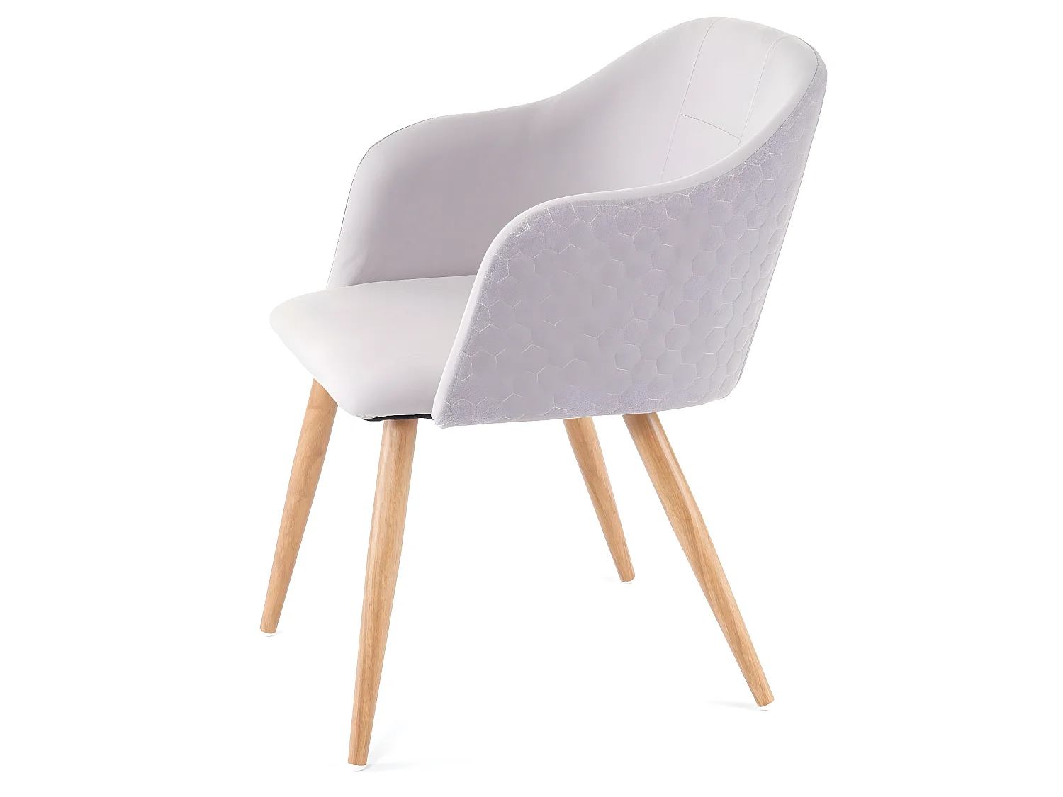 Chaise de salle à manger MCW-D71 (lot de 6),  gris clair/gris