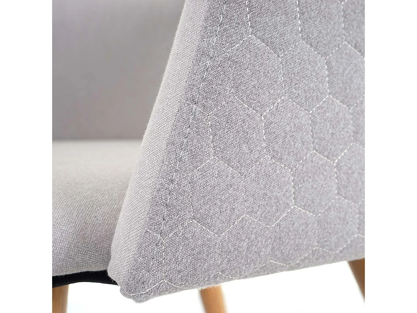 Chaise de salle à manger MCW-D71 (lot de 6),  gris clair/gris