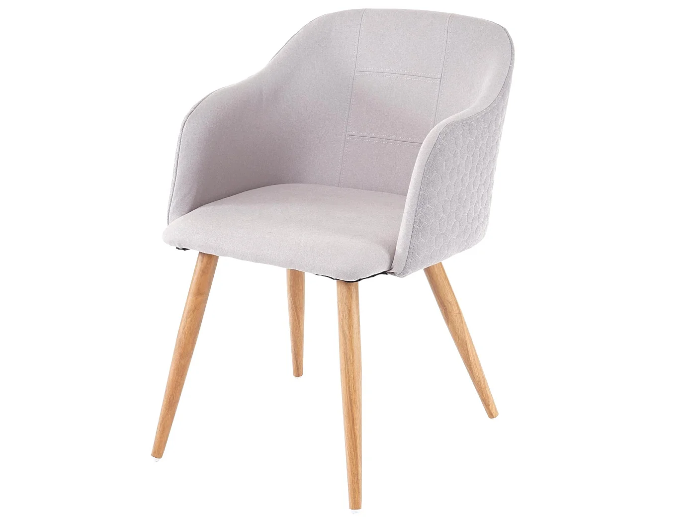 Cadeira de jantar MCW-D71 (conjunto de 6),  cinzento claro