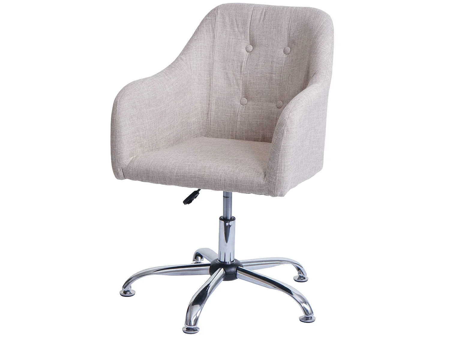 Chaise de salle à manger MCW-L92,  textile crème