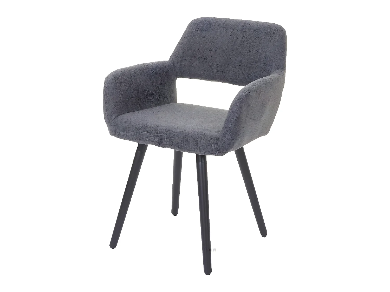 Chaise de salle à manger MCW-A50 II,  tissu, gris, pieds foncés