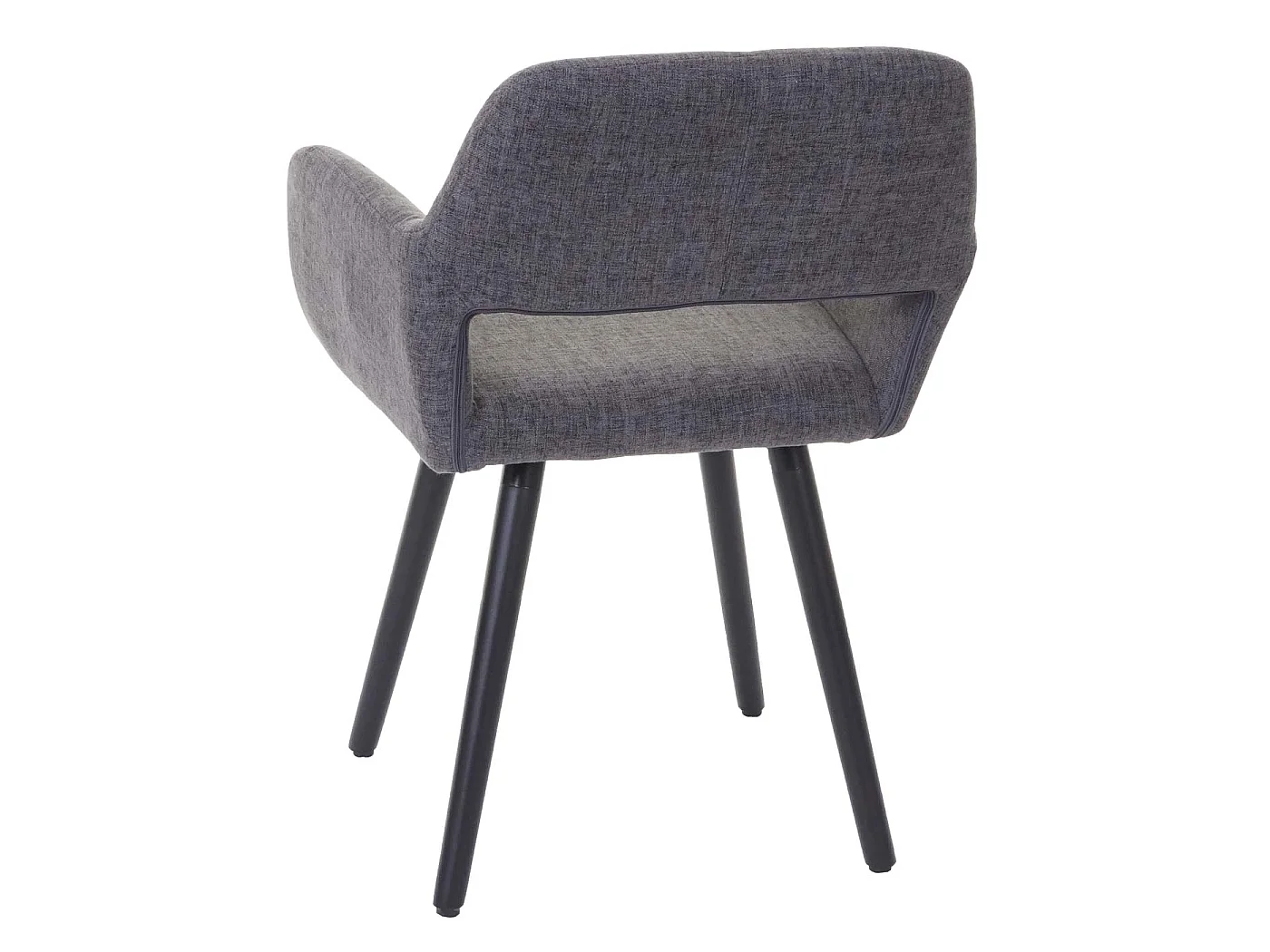 Eetkamerstoel MCW-A50 II,  textiel, grijs, donkere poten