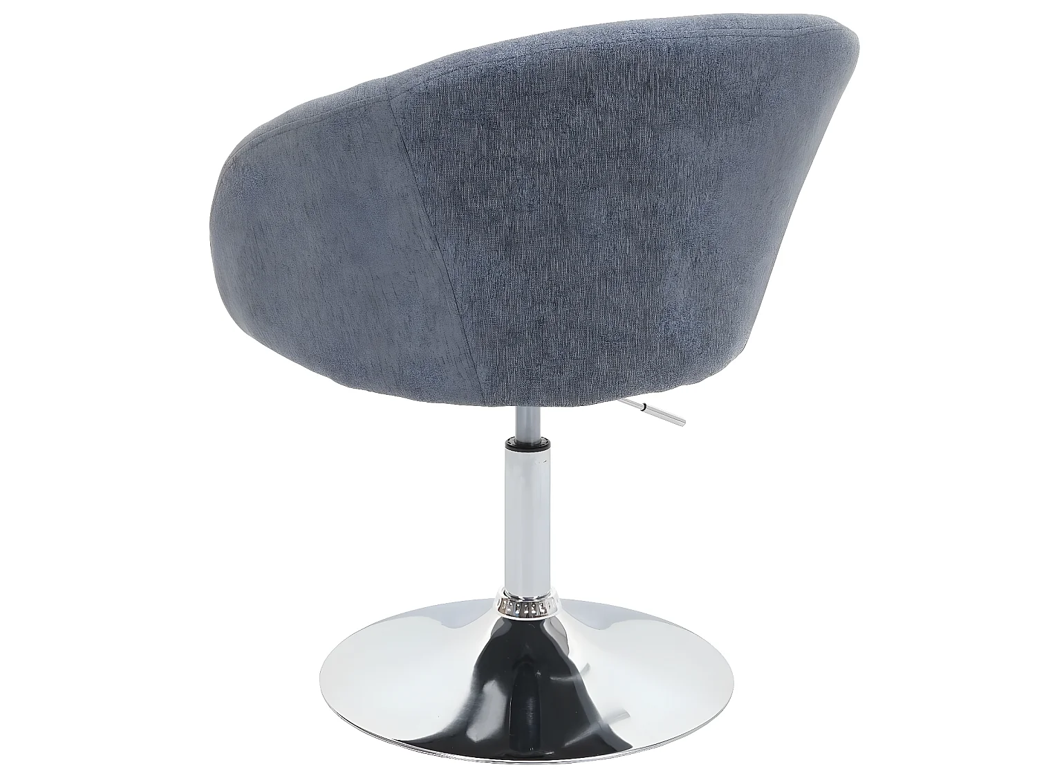 Chaise de salle à manger MCW-F19,  tissu gris-foncé