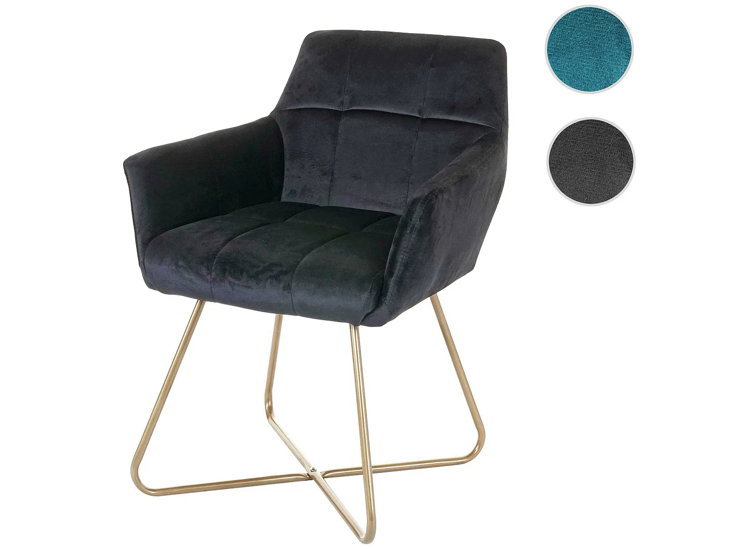 Eetkamerstoel MCW-F37,  zwart