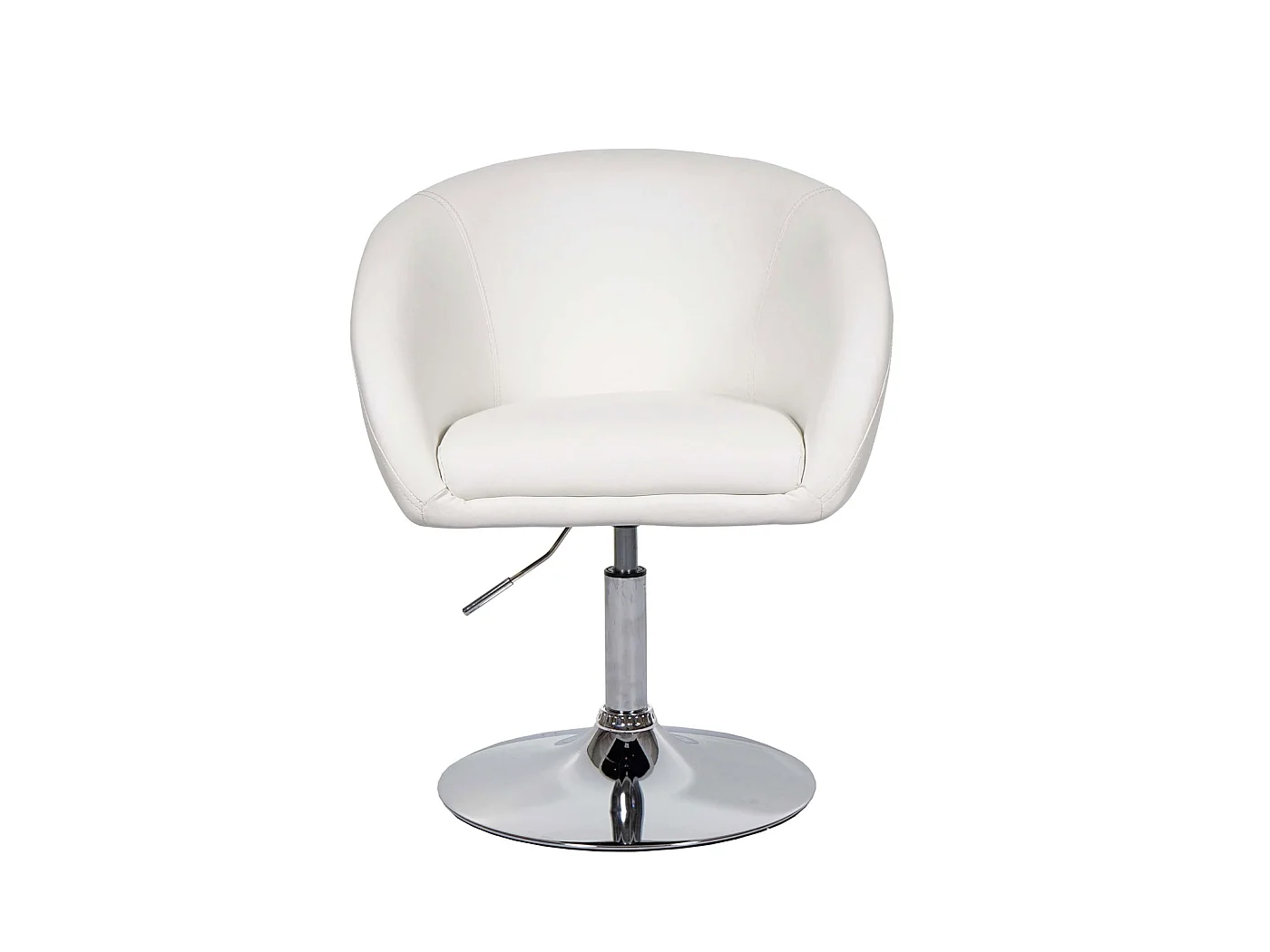 Eetkamerstoel MCW-F19,  kunstleer wit