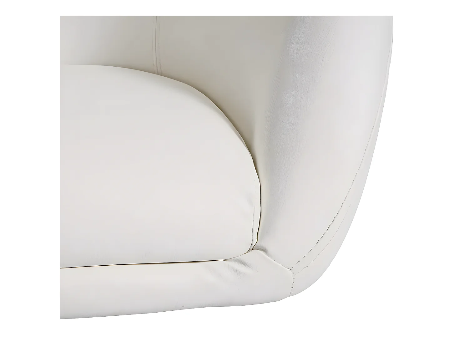 Eetkamerstoel MCW-F19,  kunstleer wit