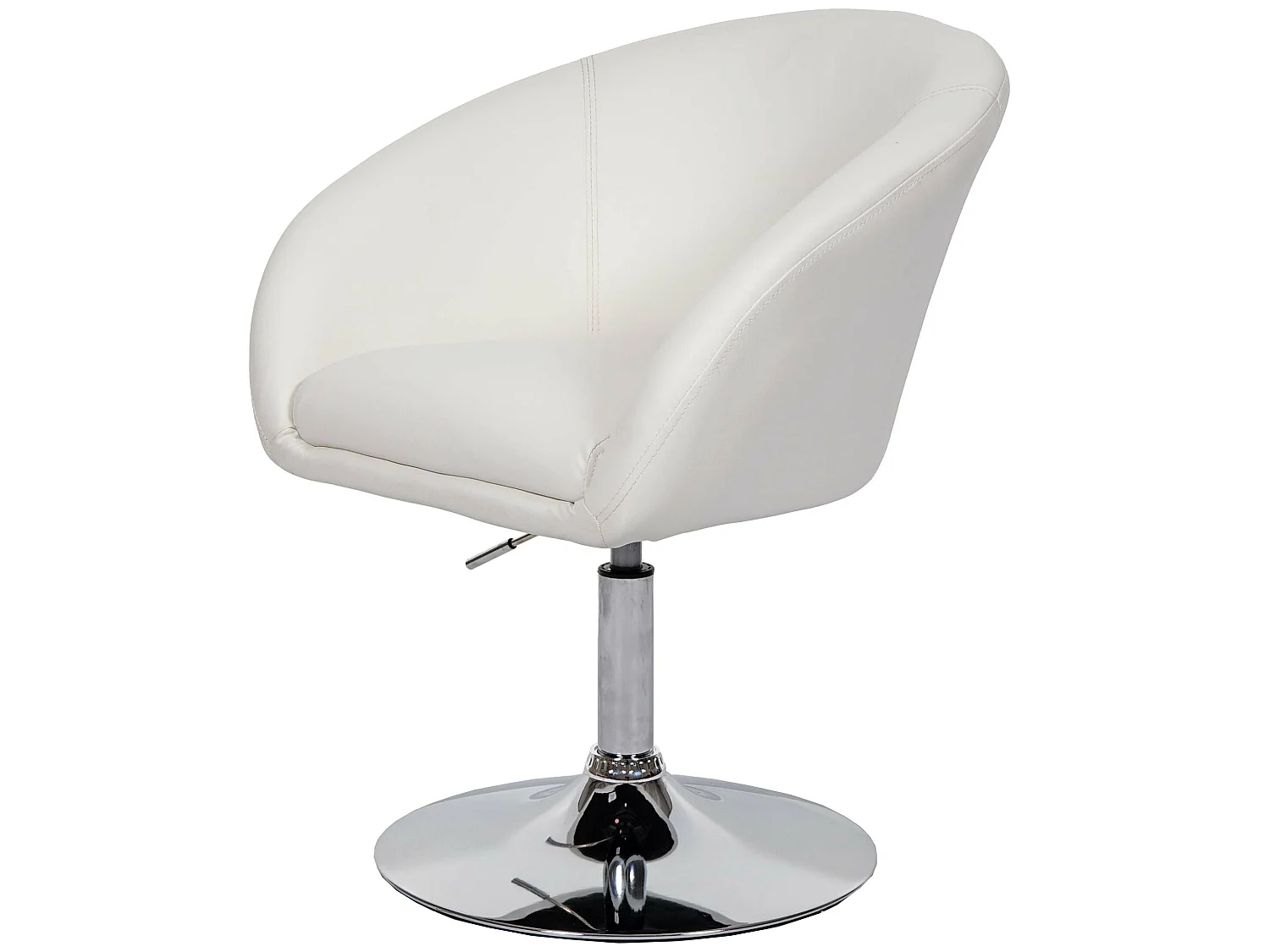 Eetkamerstoel MCW-F19,  kunstleer wit