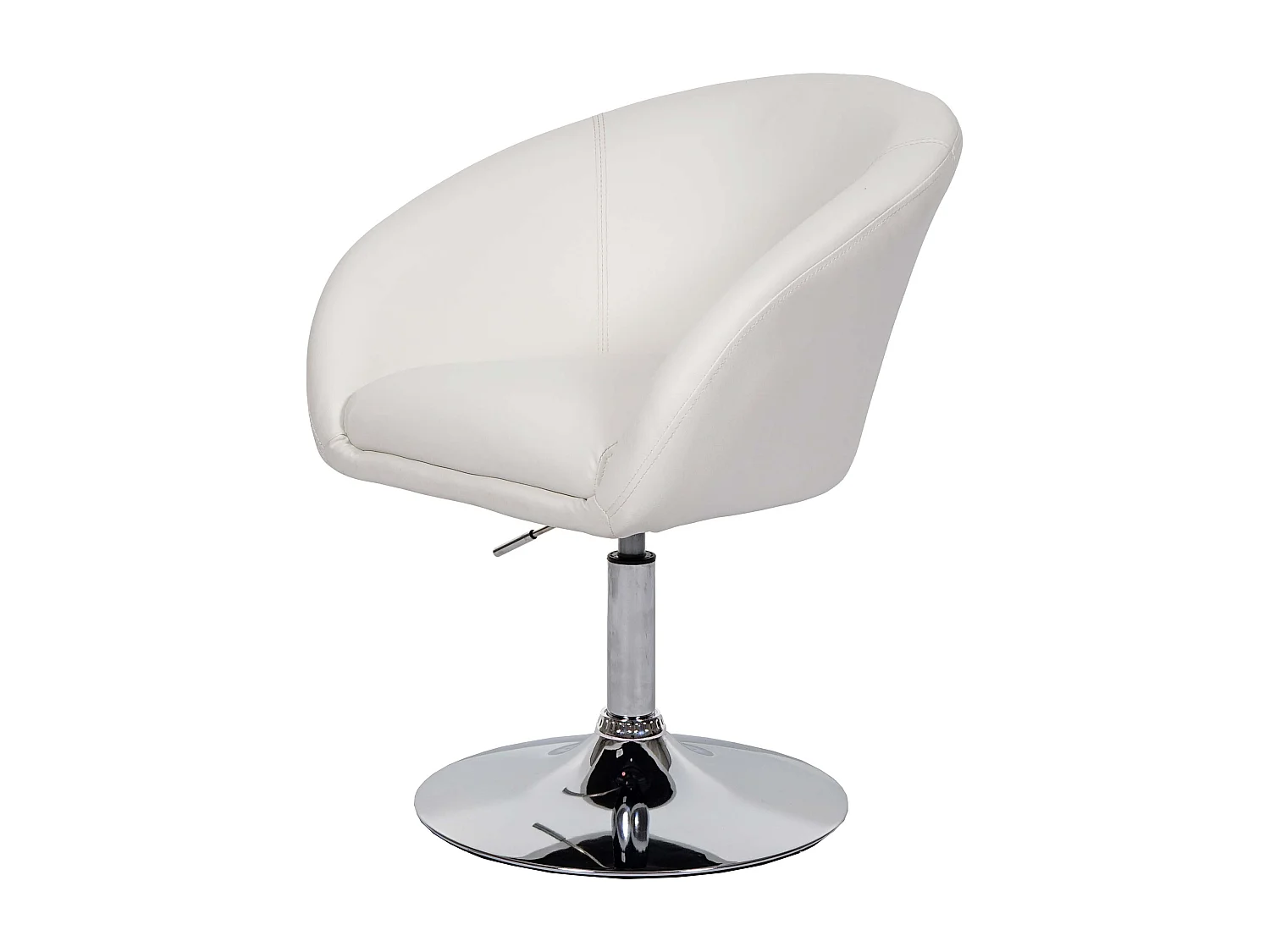 Eetkamerstoel MCW-F19,  kunstleer wit