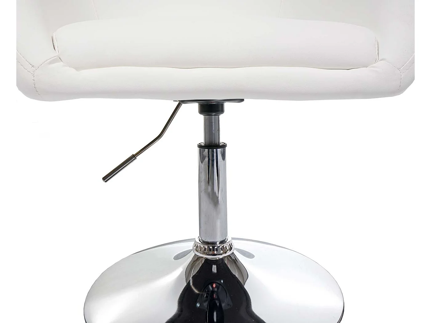 Eetkamerstoel MCW-F19,  kunstleer wit