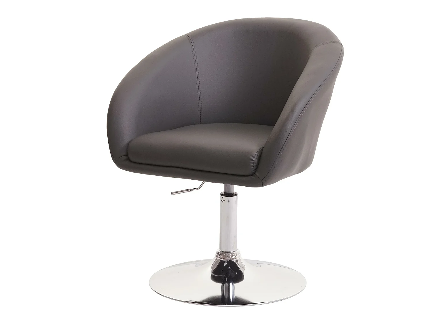 Chaise de salle à manger MCW-F19,  similicuir gris