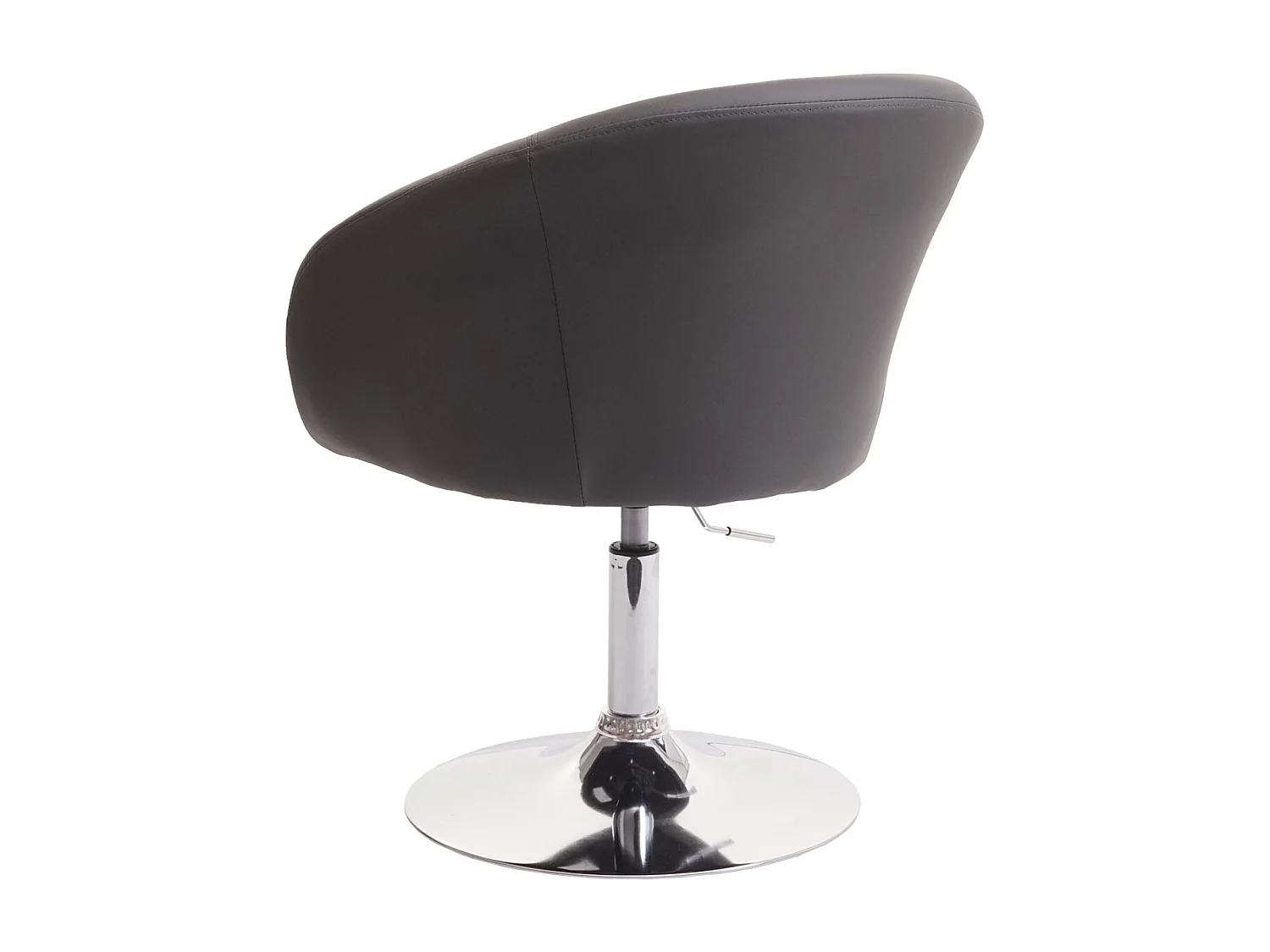 Cadeira de jantar MCW-F19,  imitação de pele cinzenta