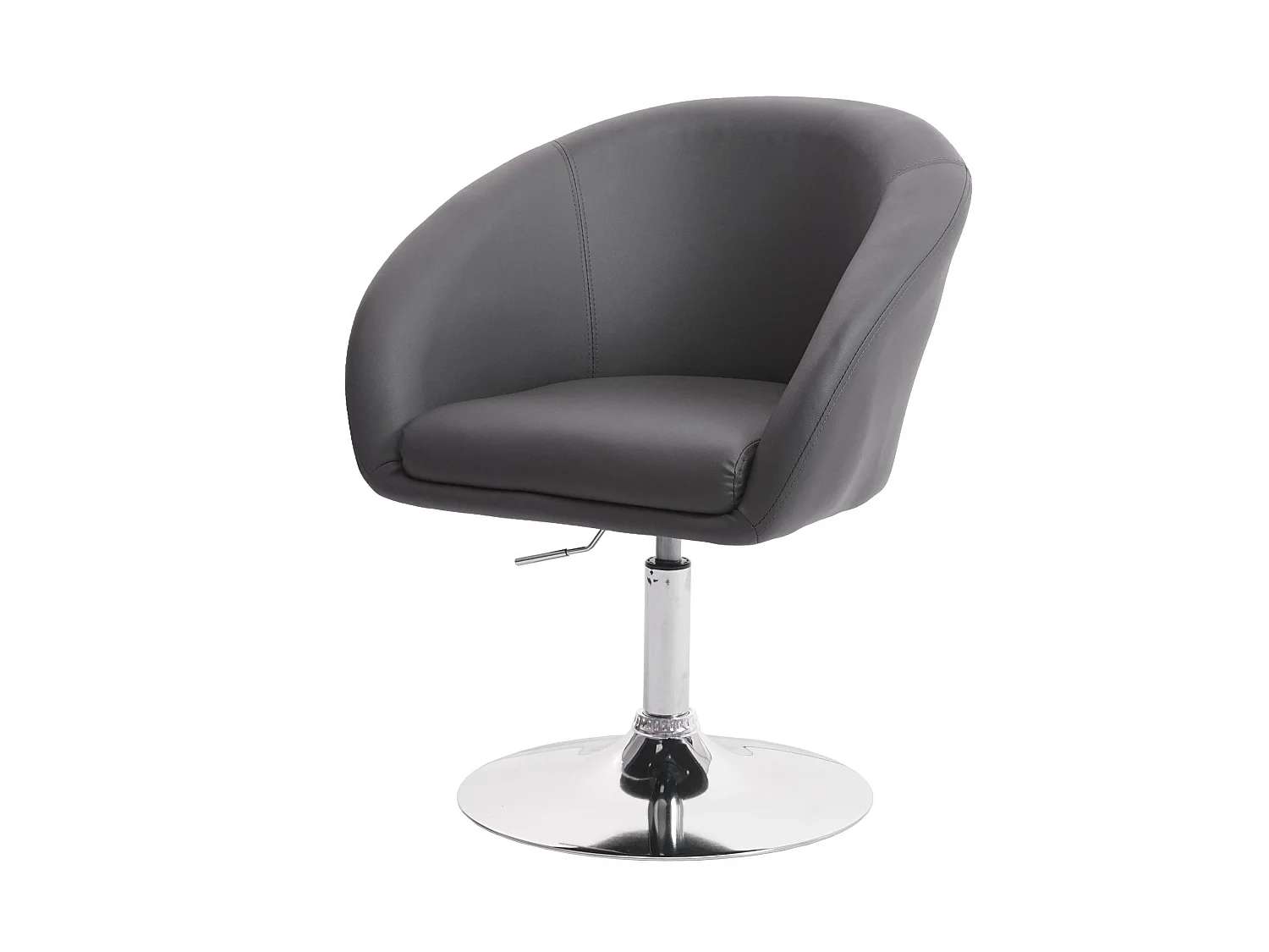 Chaise de salle à manger MCW-F19,  similicuir gris