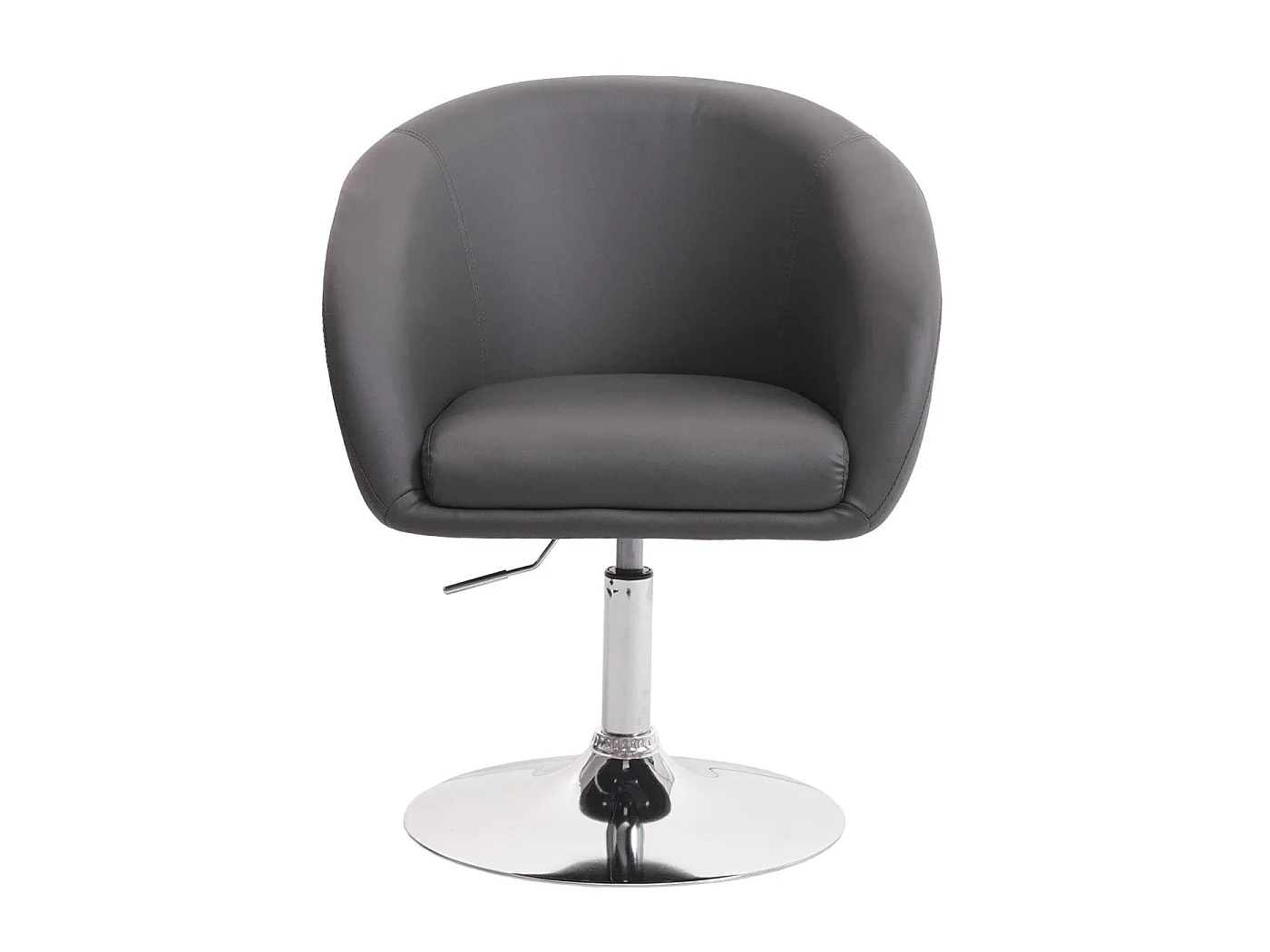 Chaise de salle à manger MCW-F19,  similicuir gris